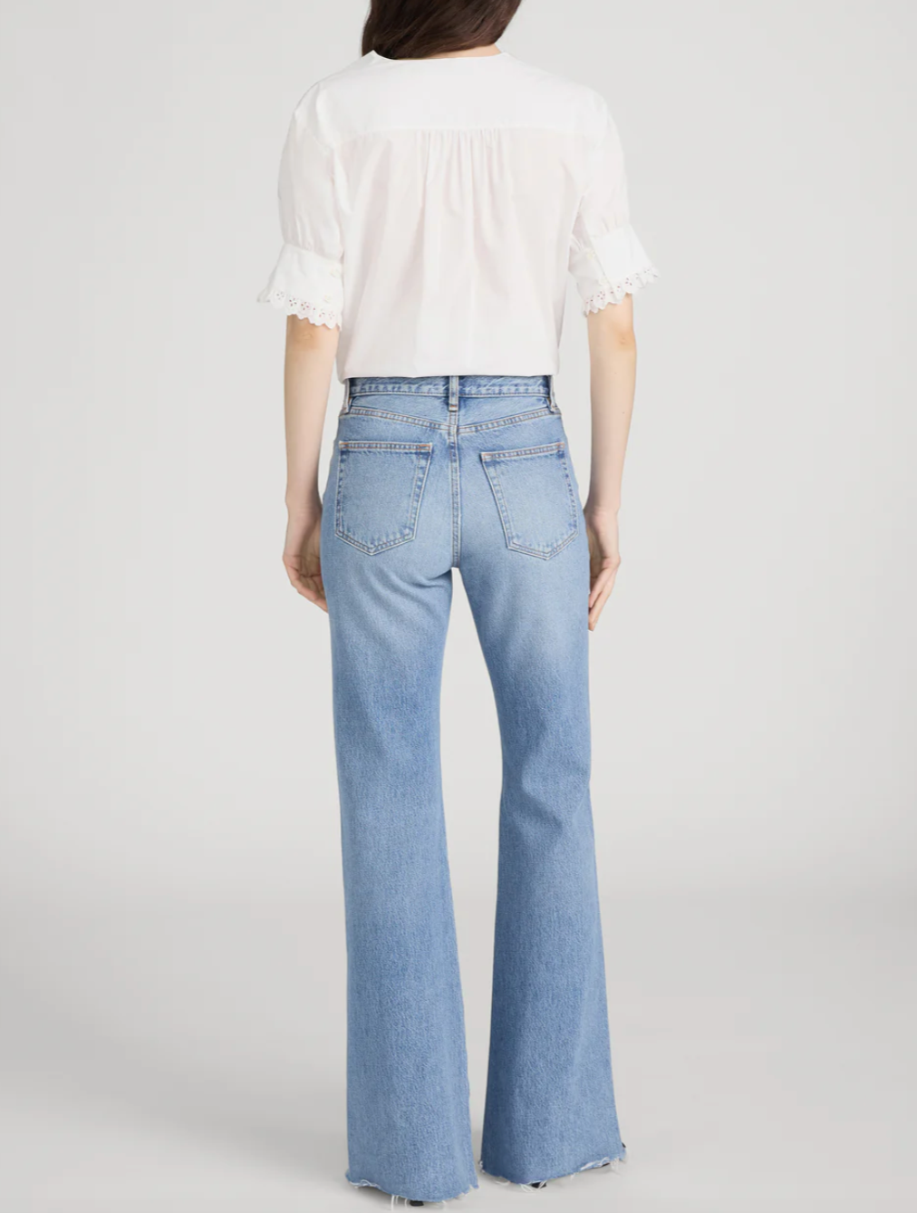 FRAME - The Lax In Dew Raw Fray Denim