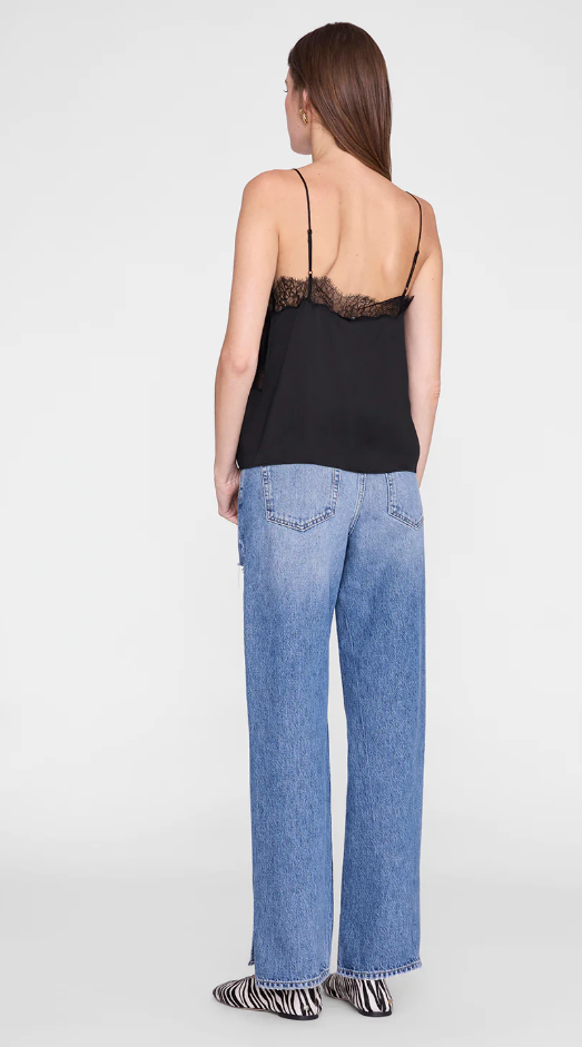 ANINE BING - Mael Camisole in Black Tank Top