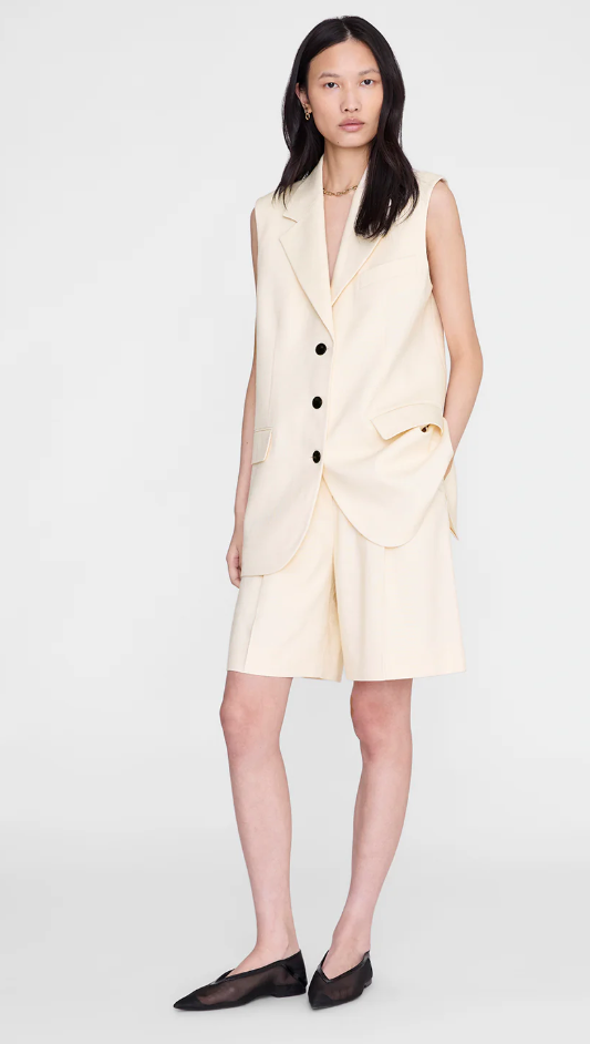 ANINE BING - Sara Vest in Cream Vests