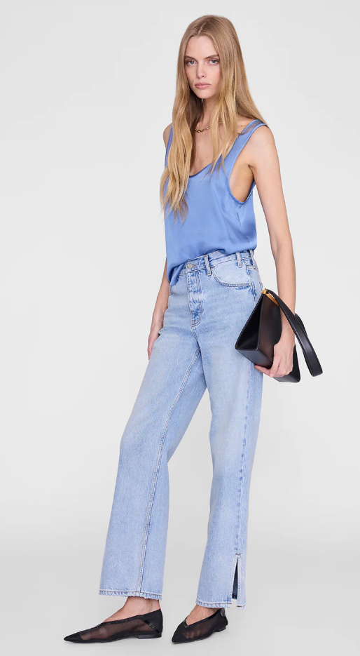 ANINE BING - Lea Top in Storm Blue Tank Top