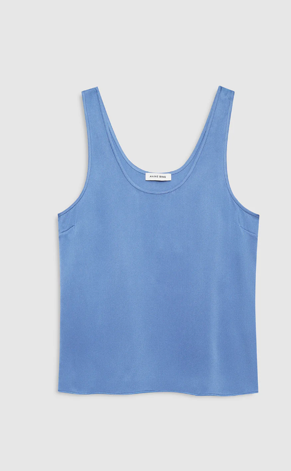 ANINE BING - Lea Top in Storm Blue Tank Top