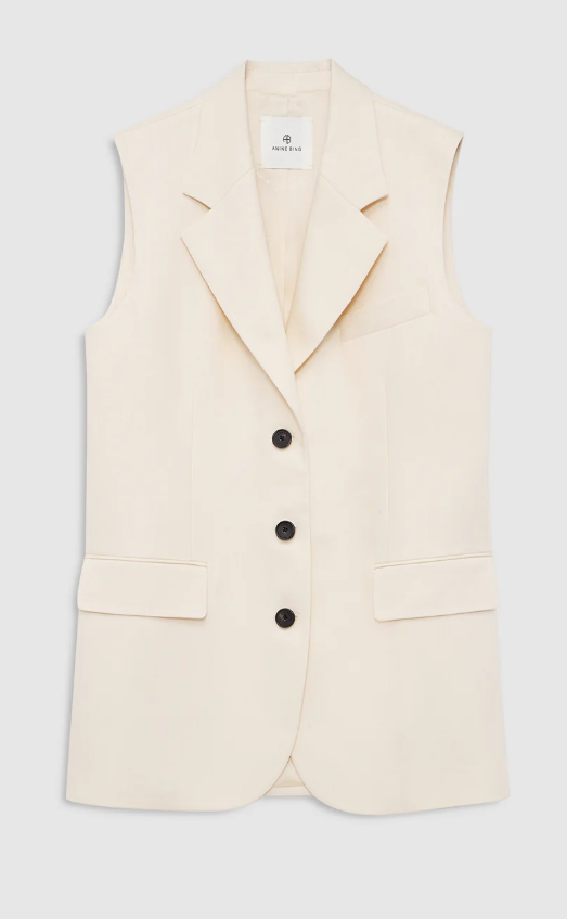 ANINE BING - Sara Vest in Cream Vests