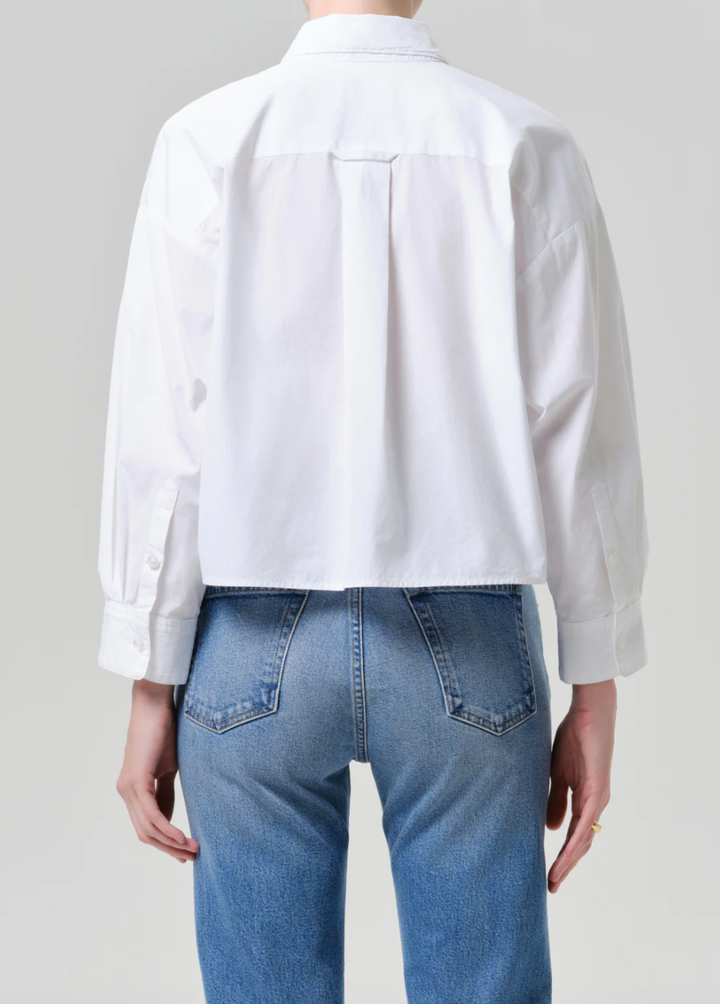 CITIZENS OF HUMANITY - Petit Ami Shirt in Optic White Blouse