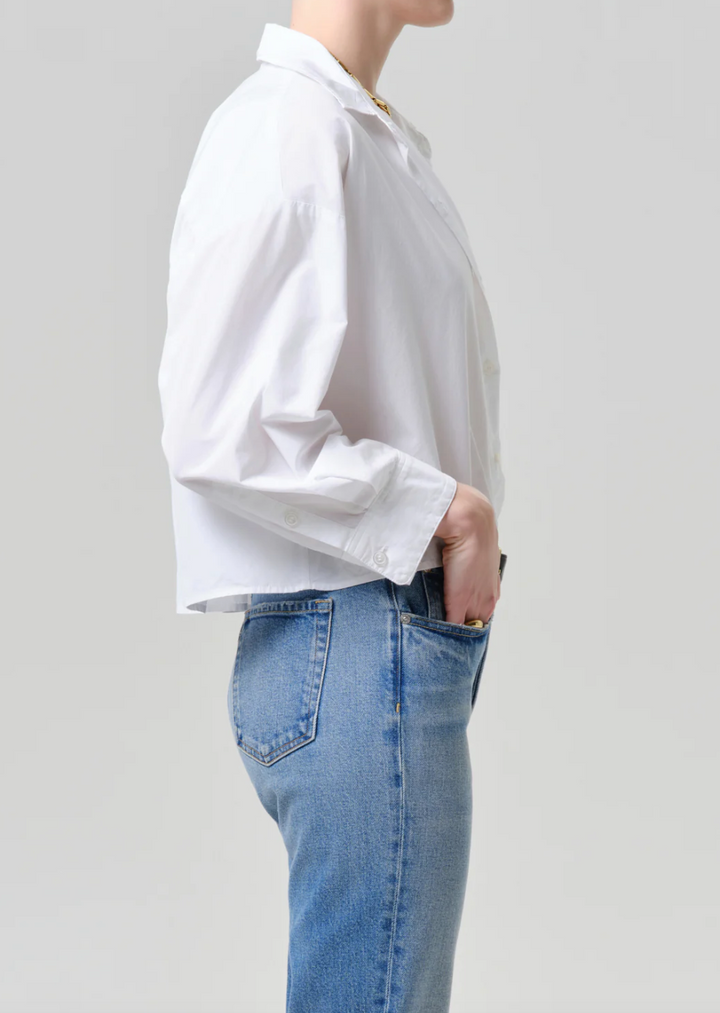 CITIZENS OF HUMANITY - Petit Ami Shirt in Optic White Blouse