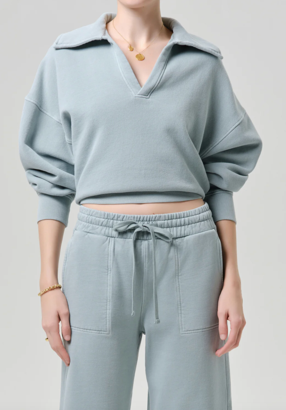 CITIZENS OF HUMANITY - Trapeze Pullover in Sea Glass Sweatshirts