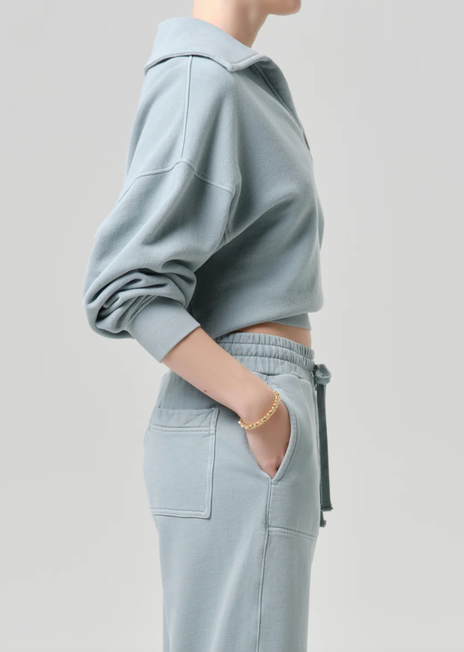 CITIZENS OF HUMANITY - Trapeze Pullover in Sea Glass Sweatshirts
