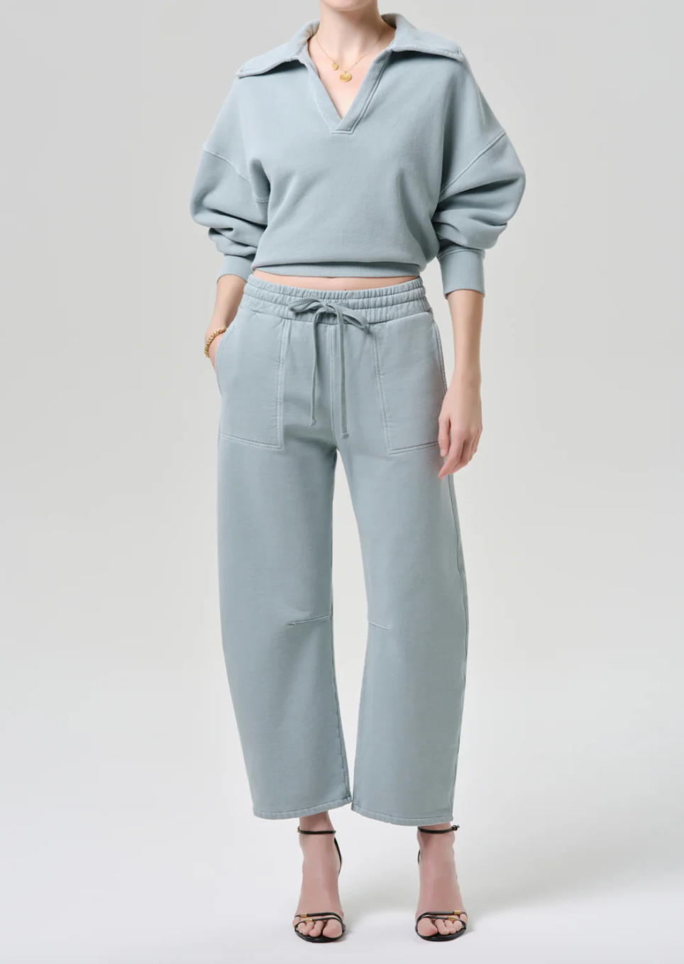 CITIZENS OF HUMANITY - Trapeze Pullover in Sea Glass Sweatshirts
