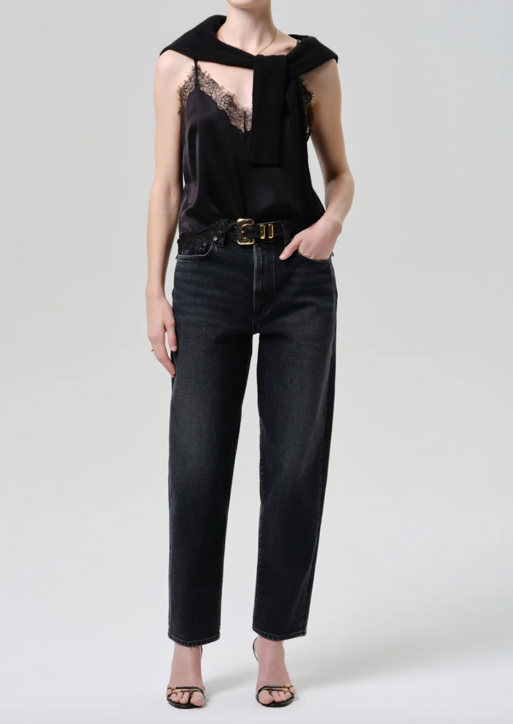 CITIZENS OF HUMANITY - Lace Trimmed Cami in Black Top