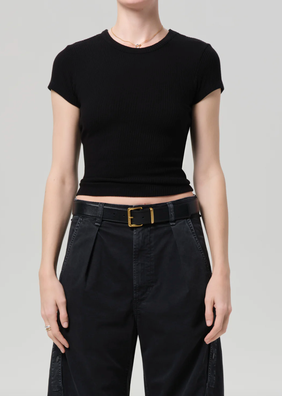 CITIZENS OF HUMANITY - Nello Tee in Black Tee