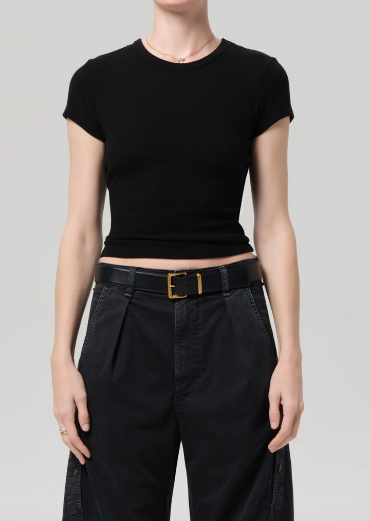 CITIZENS OF HUMANITY - Nello Tee in Black Tee