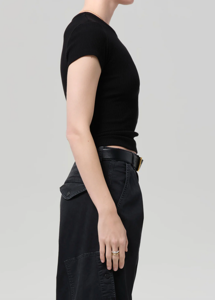 CITIZENS OF HUMANITY - Nello Tee in Black Tee