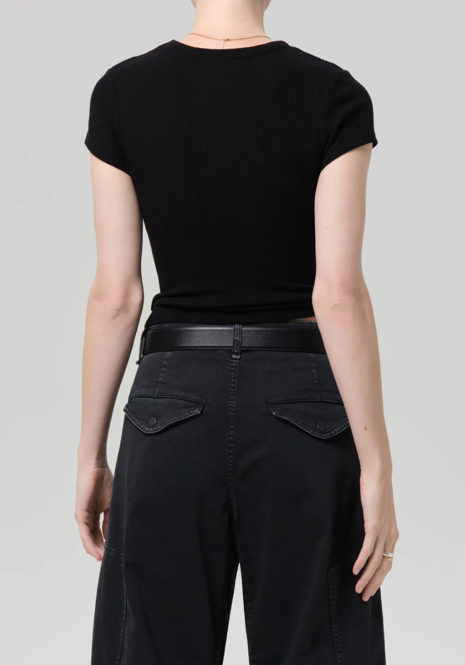 CITIZENS OF HUMANITY - Nello Tee in Black Tee