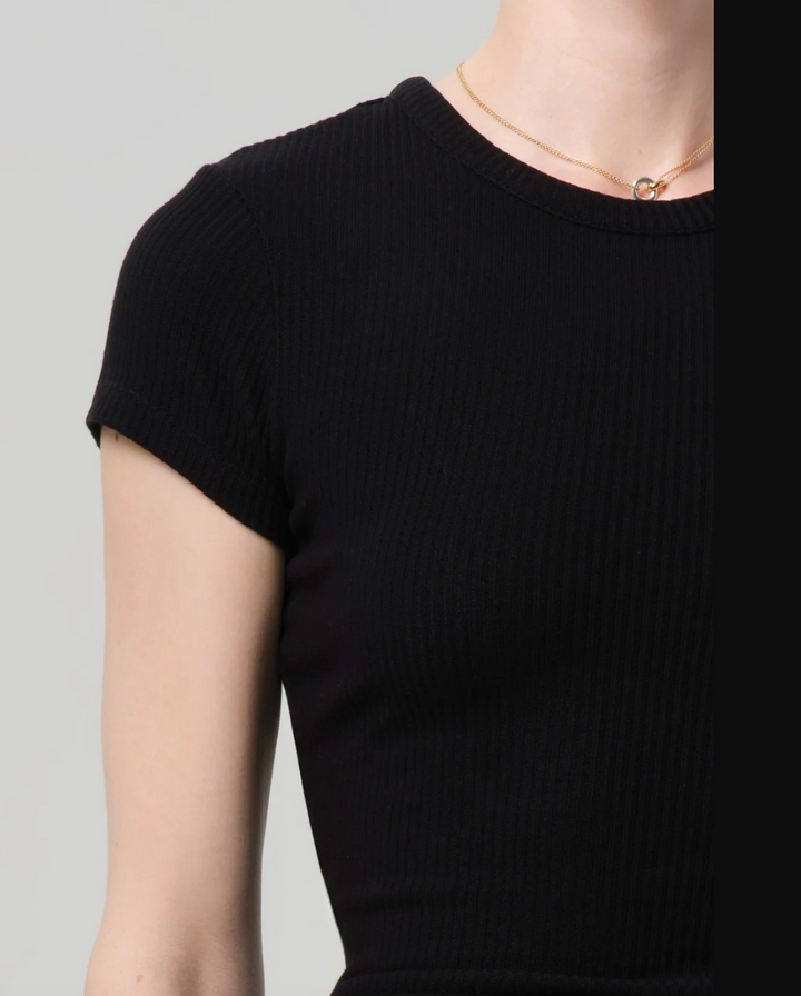 CITIZENS OF HUMANITY - Nello Tee in Black Tee