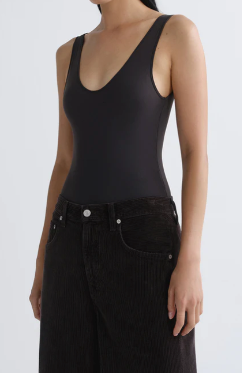 AGOLDE - Tora Bodysuit in Carob Bodysuits