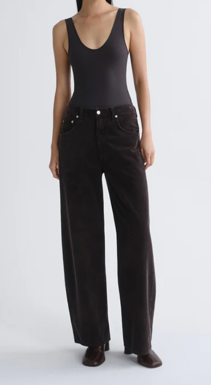 AGOLDE - Tora Bodysuit in Carob Bodysuits