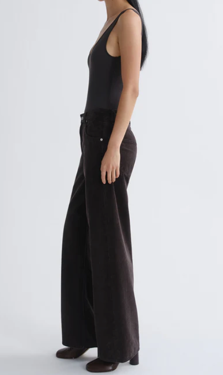 AGOLDE - Tora Bodysuit in Carob Bodysuits