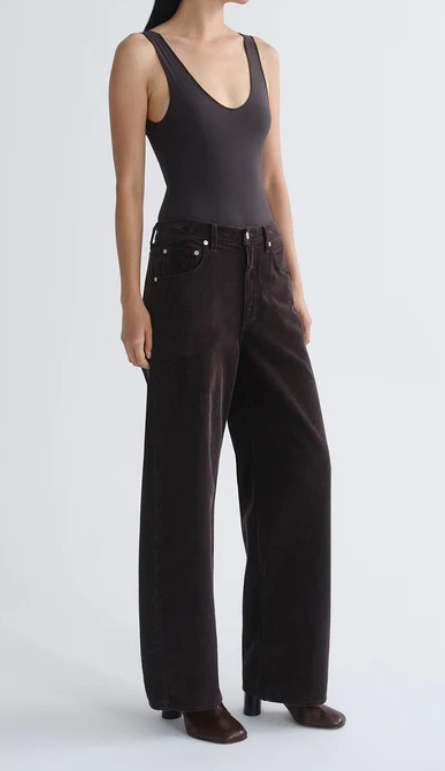 AGOLDE - Tora Bodysuit in Carob Bodysuits