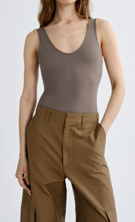 AGOLDE - Tora Bodysuit in Mink Bodysuits