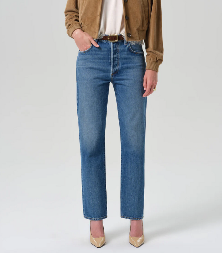 CITIZENS OF HUMANITY - 90s French High Rise Straight in Pastis Jeans