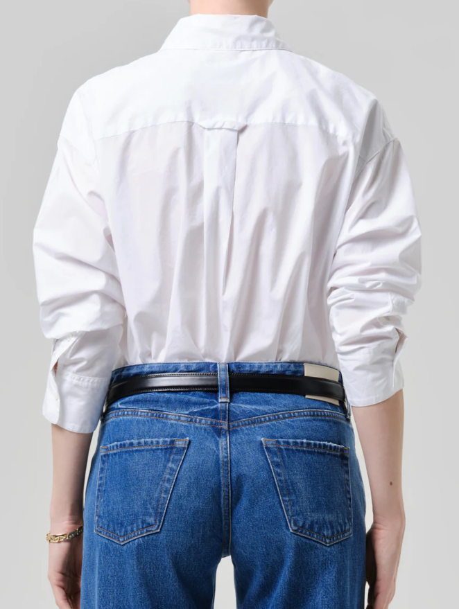 CITIZENS OF HUMANITY - Thea Boyfriend Shirt in Optic White Button Up Shirt