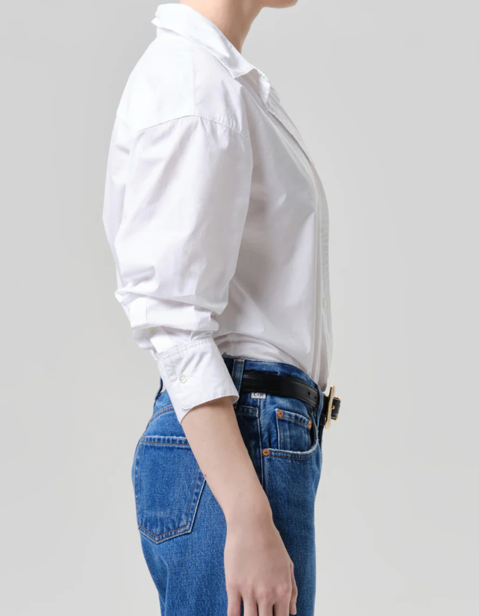 CITIZENS OF HUMANITY - Thea Boyfriend Shirt in Optic White Button Up Shirt