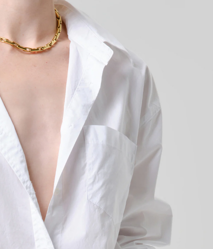 CITIZENS OF HUMANITY - Thea Boyfriend Shirt in Optic White Button Up Shirt