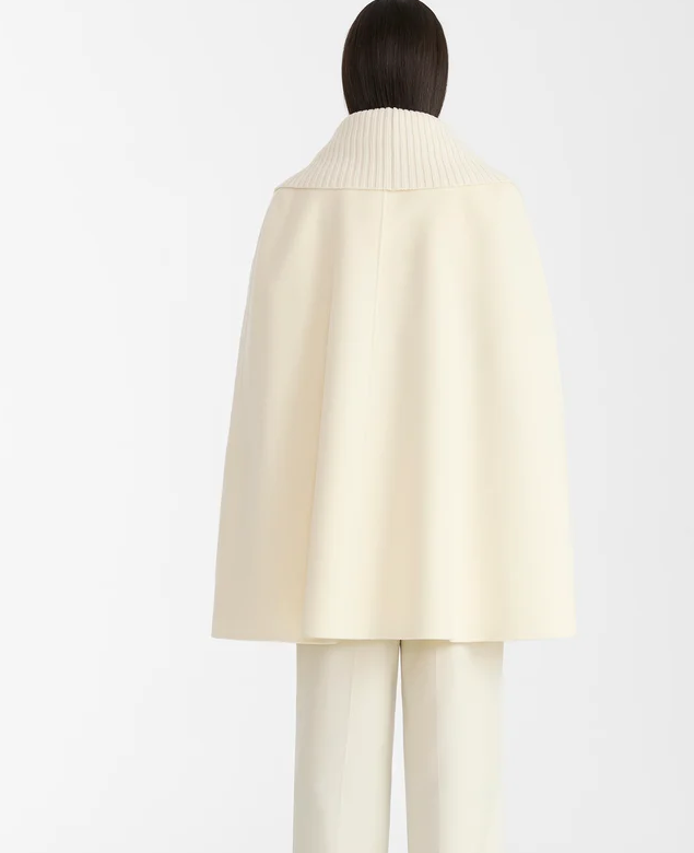 MACKAGE - Susie Wool Cape in Cream Coats & Jackets
