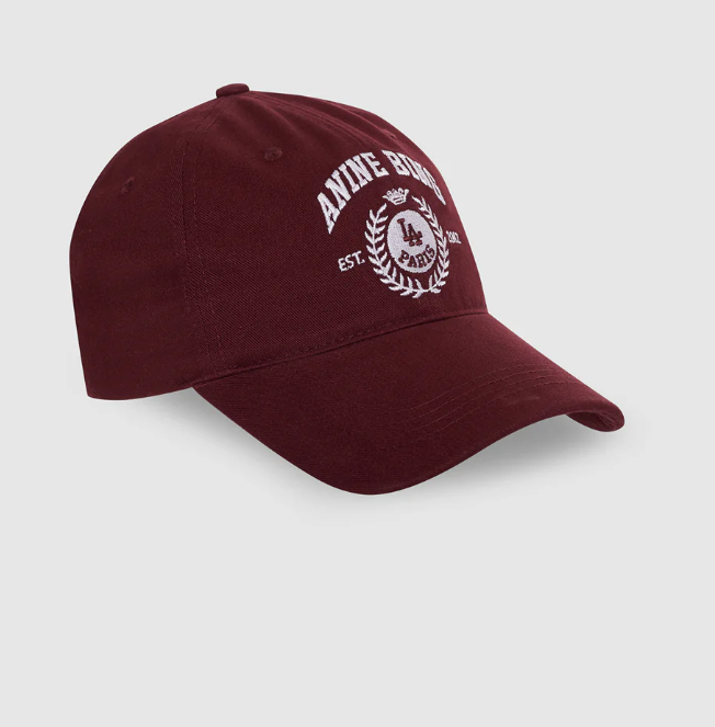 ANINE BING - Jeremy Baseball Cap Collegiate in Fig Hats