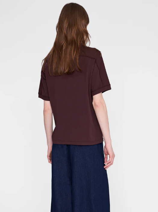 ANINE BING - Jaylin Tee Collegiate in Fig Shirt