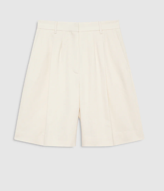 ANINE BING - Bryson Short in Cream Shorts