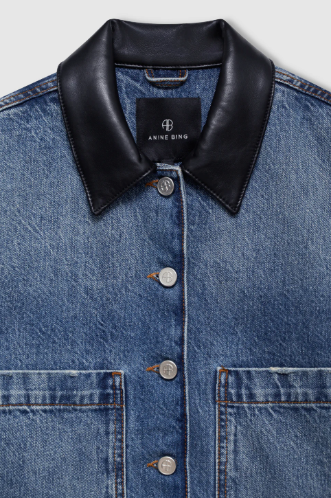 ANINE BING - Yuma Jacket in Cabana Blue Jacket
