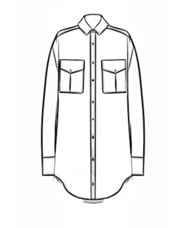 ULLA JOHNSON - Soren Silk Shirt in HERON TOPS