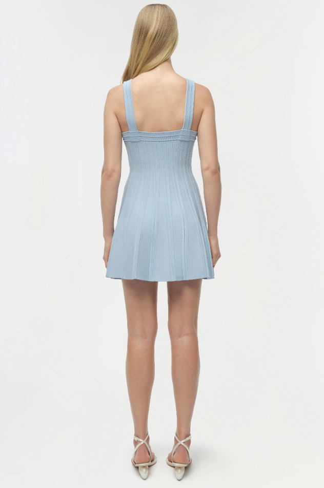 SIMKHAI - Indie Knit Mini Dress in Tidepool Dresses