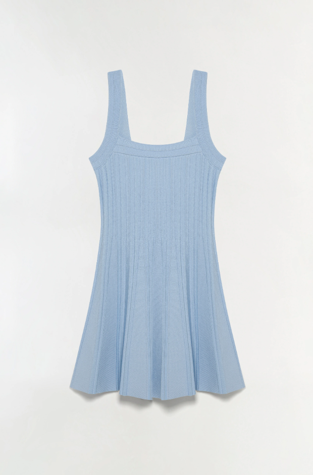 SIMKHAI - Indie Knit Mini Dress in Tidepool Dresses