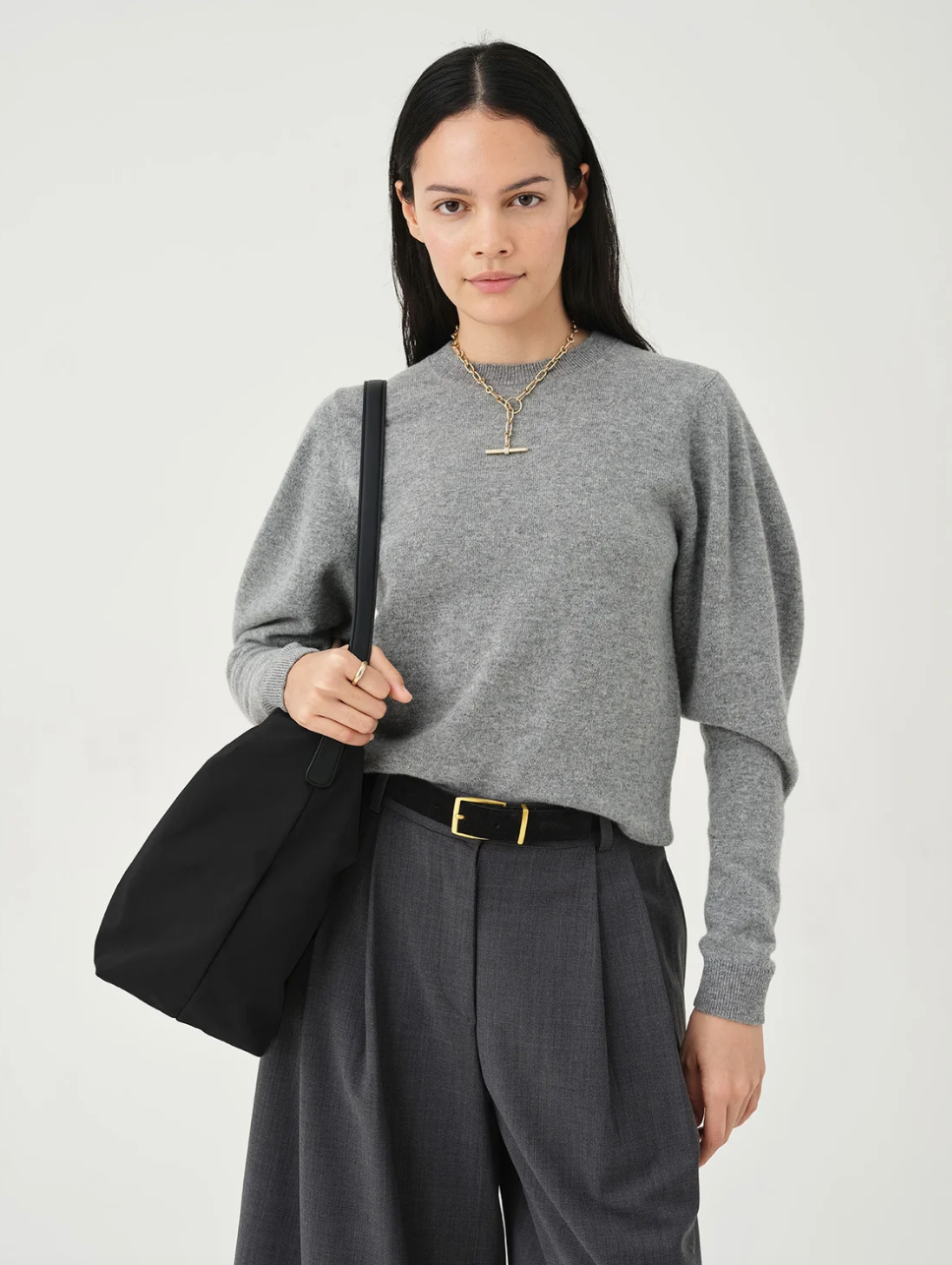VEE COLLECTIVE - Essence Vertical Tote in Black Handbag