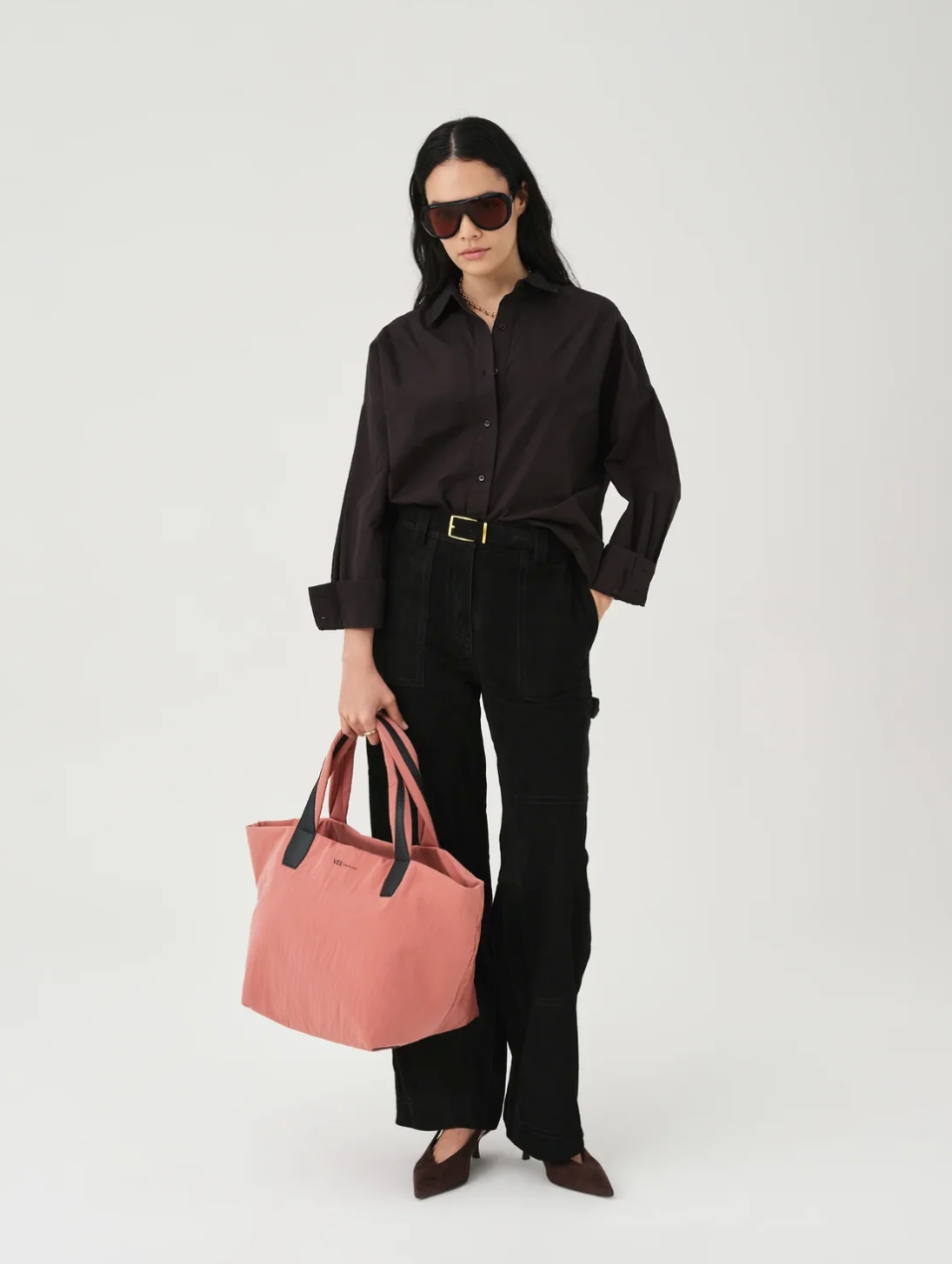VEE COLLECTIVE - Essence Tote Medium in Rose Dawn Trench Handbag