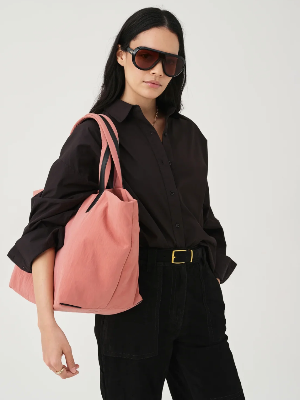 VEE COLLECTIVE - Essence Tote Medium in Rose Dawn Trench Handbag