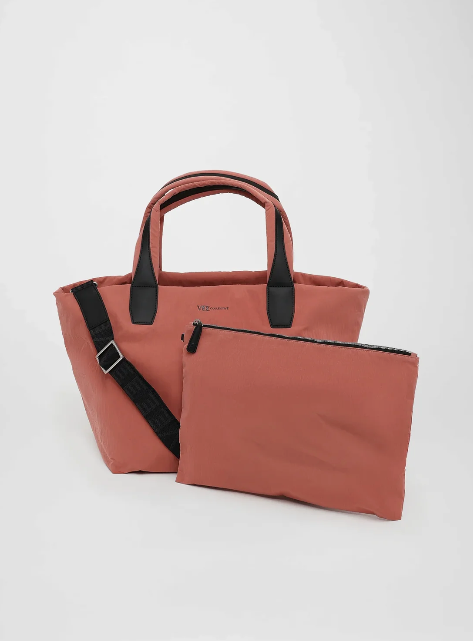 VEE COLLECTIVE - Essence Tote Medium in Rose Dawn Trench Handbag