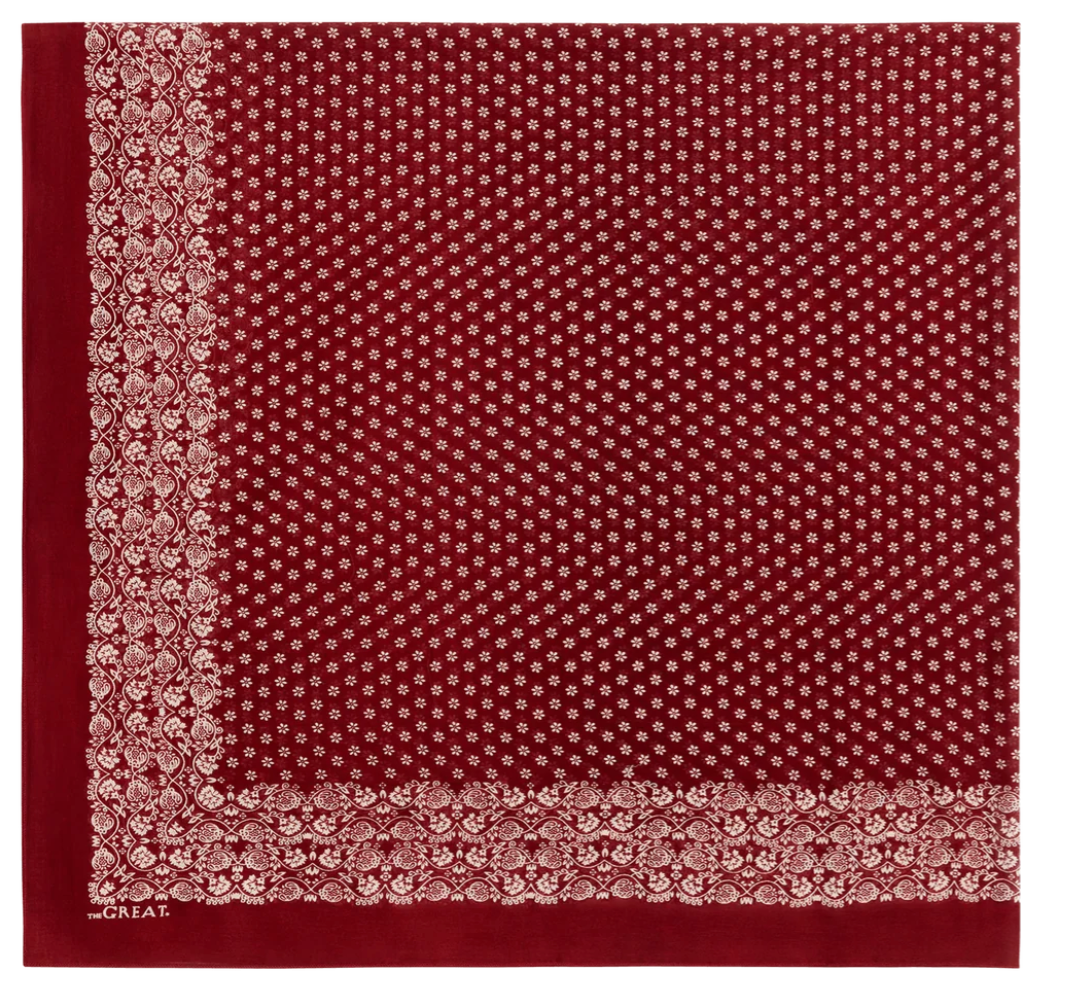 THE GREAT - The Big Bandana in Maroon Scarves