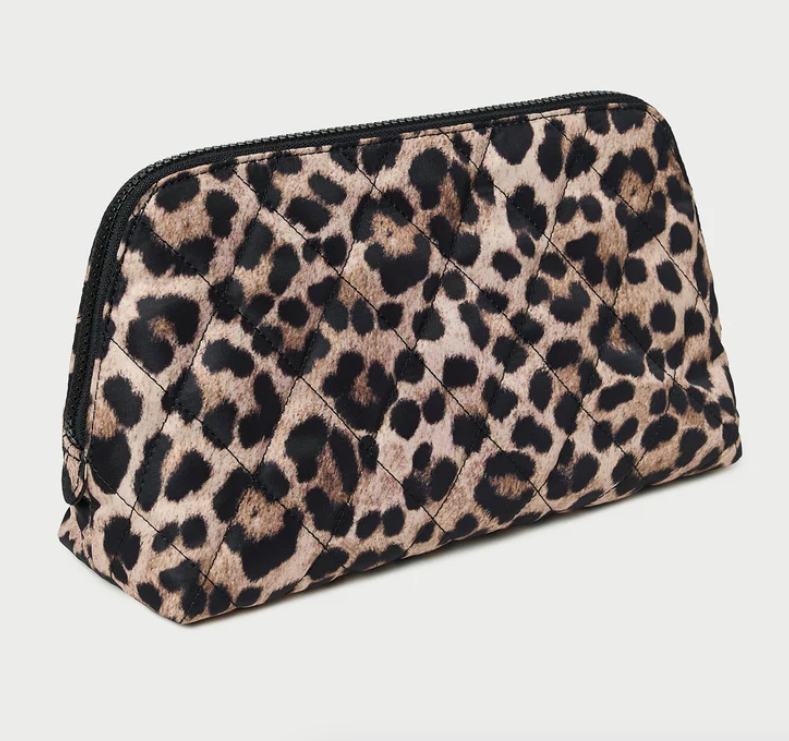 LOEFFLER RANDALL - Frances Cosmetic Pouch in Brushed Leopard Accessories