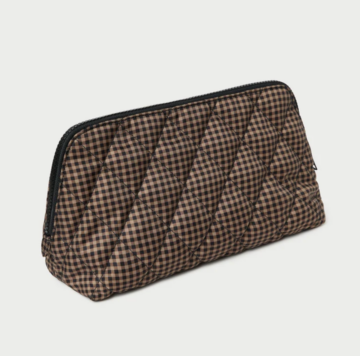 LOEFFLER RANDALL - Frances Cosmetic Pouch in Brown/Black Check Accessories