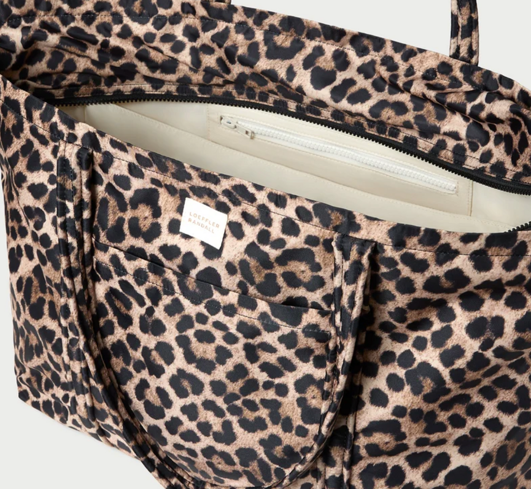 LOEFFLER RANDALL - Dina Travel Tote in Brushed Leopard Handbag