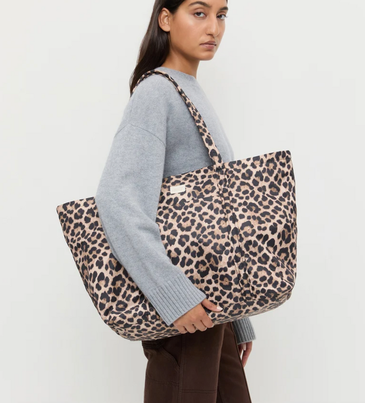 LOEFFLER RANDALL - Dina Travel Tote in Brushed Leopard Handbag