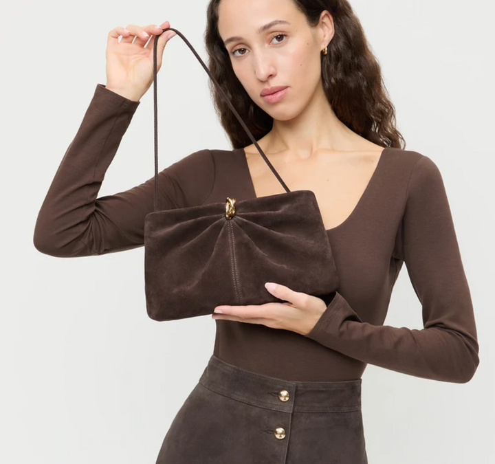 LOEFFLER RANDALL - Corine Gathered Multi Ring Clutch in Tmoro Handbag