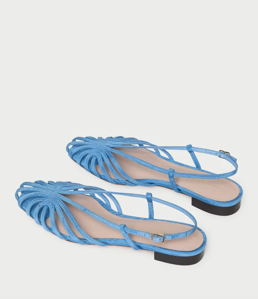 LOEFFLER RANDALL - Devon Lattice Slingback Sandal in Cornflower Blue Shoes