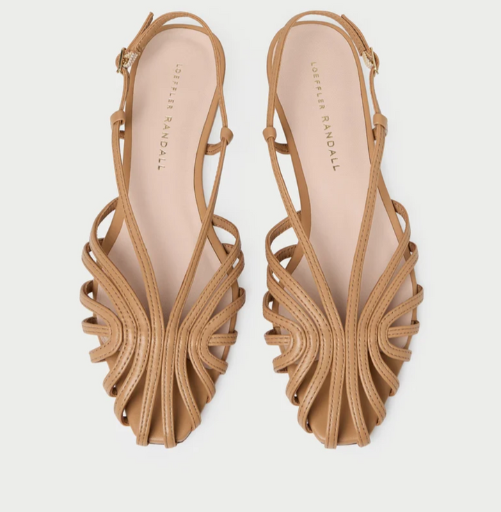 LOEFFLER RANDALL - Devon Lattice Slingback Sandal in Dune Shoes