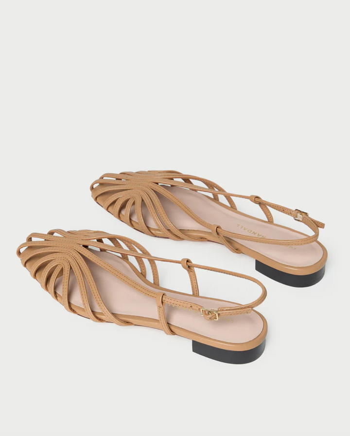 LOEFFLER RANDALL - Devon Lattice Slingback Sandal in Dune Shoes