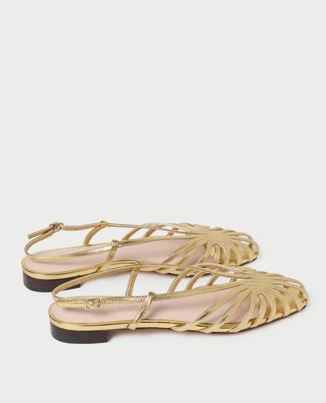 LOEFFLER RANDALL - Devon Lattice Slingback Sandal in Gold Shoes