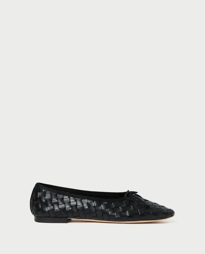 LOEFFLER RANDALL - Landry Woven Flat in Black Shoes