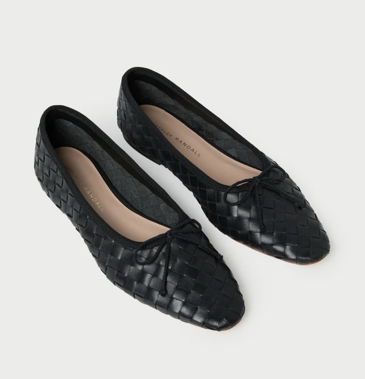 LOEFFLER RANDALL - Landry Woven Flat in Black Shoes